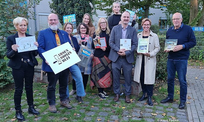 Die Unterstützer unseres Projektes, Grüne Viersen, Grüne Willich und die Robert-Schuman-Europaschule. Foto: Klaus Keipke